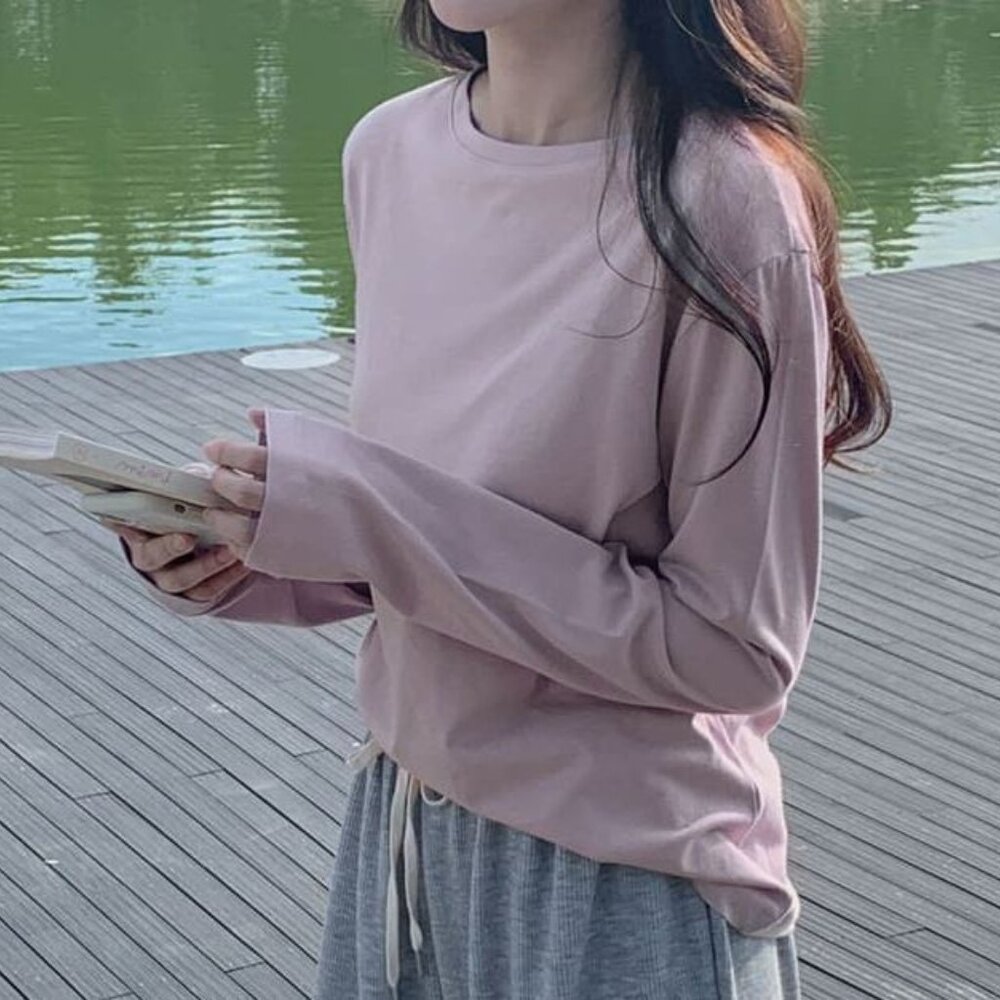 Cherrykoko Pastel Pink Basic Tee